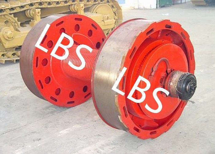 10ton 20ton Smooth Wire Rope Winch Drum With Split Type LBS Groove Sleeve