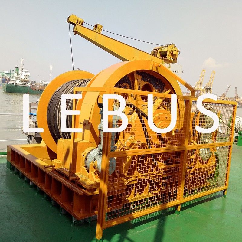 Electric / Hydraulic Crawler Crane Winch Crane Windlass Groove Drum 3