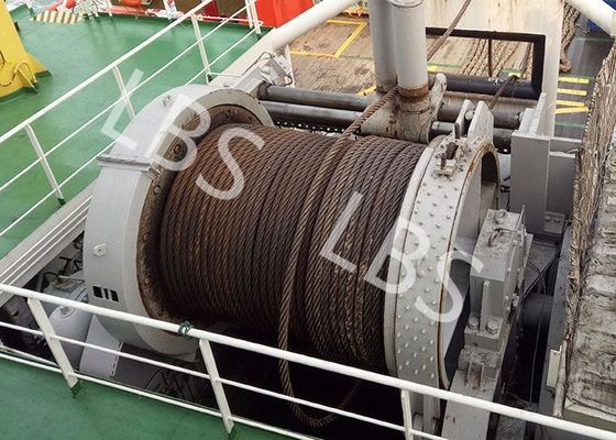 10 Ton 20 Ton 50T Ship Traction Marine Winch With Spooling Device