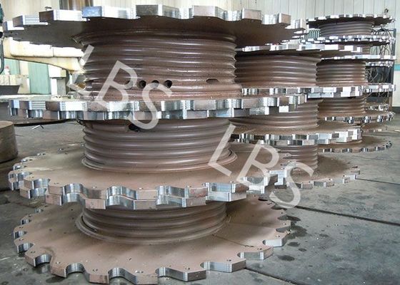 Steel Plate Rolling Integral Type Grooving Drum Of Crane Winch