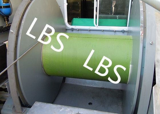 Oil Field Logging Well Winch / Offshore Winch With LBS Groove Sleeves