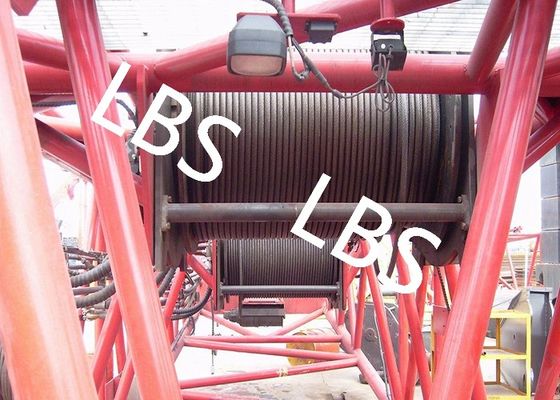 Hydraulic Wire Rope Tower Crane Winch Architectural Engineering