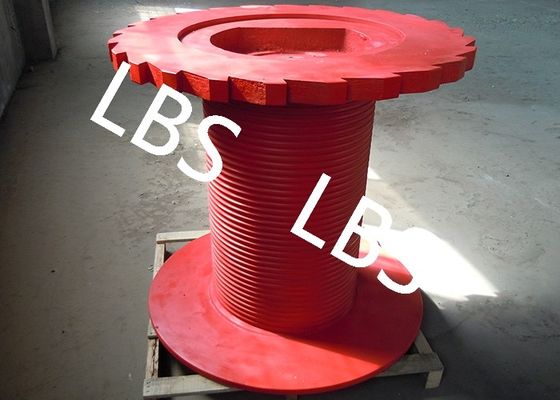 Lifting Winch LBS Grooved Drum Offshore Platform Crane Drum