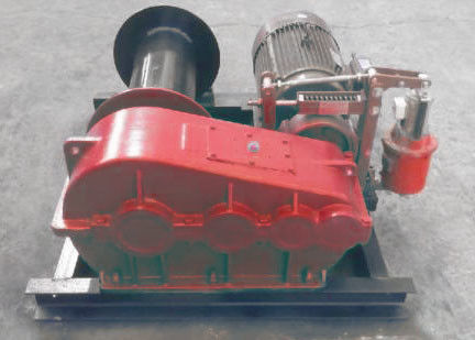Smooth Electric Winch Machine With Spooling Drun Or Smooth Drum