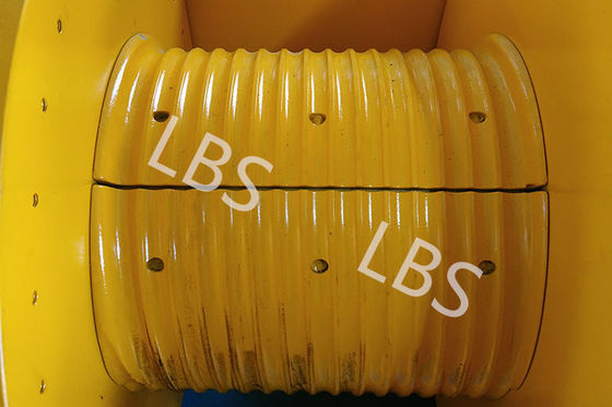 Hydraulic Winch Drum With Rope Groove LBS Sleeves 20KN 30KN 50KN
