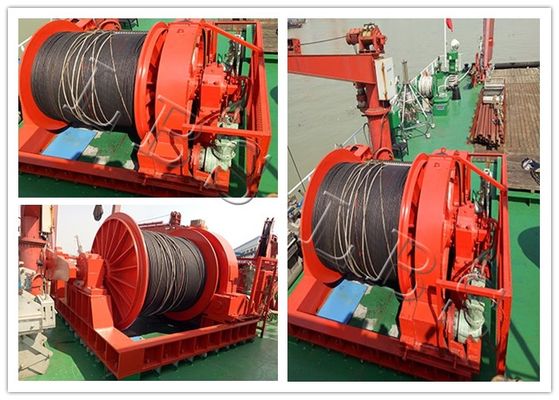 Oil Exploration Industry Use 3000m Electric Winch For Ship Deck