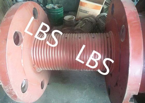 3000m Rope Capacity Wire Rope Winch Drum With Helix Groove