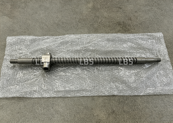 High‑Strength C45 Steel Drive Shaft With DIN5482 External Involute Spline TR80×16 Power Screw For Heavy‑Duty Winch Transmission