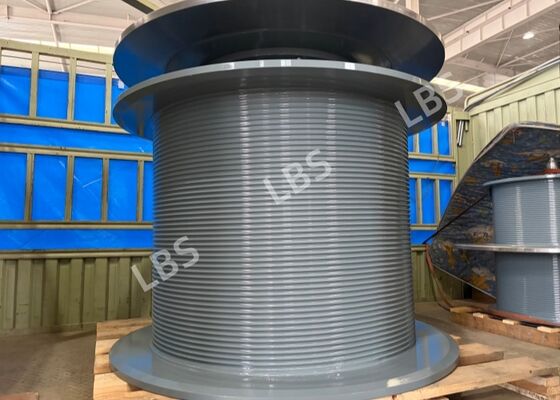 Q355D Split Lebus Winch Drum, Multi-layer Wire Rope Neat Arrangement, Anti-rope Biting