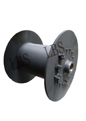 5 Layers Wire Rope Winch Drum Comply With GOST Left Rotation Direction