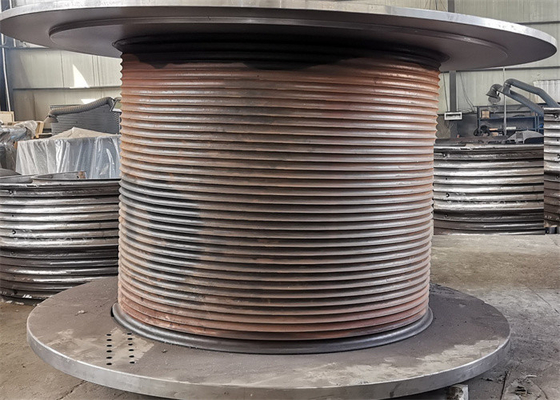 Diameter 2000mm Winch Lbs Grooved Drum For Oilfield Equipment