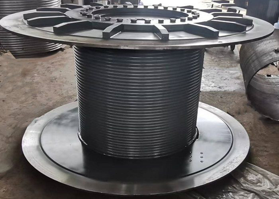 Carbon Steel 8mm Diameter Wire Rope Winding Winch Drum LEBUS Series for Marine