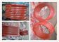Red LBS Grooved Drum Without Flanges / Cable Winch Drum For Lifting