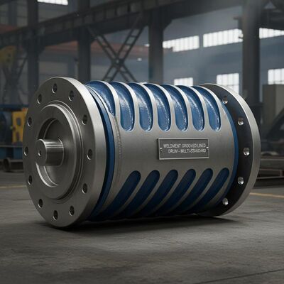 Weldment Grooved Lined Drum Designed to Meet ANSI API DIN JIS GB Standards Ensuring Performance in Harsh Environments