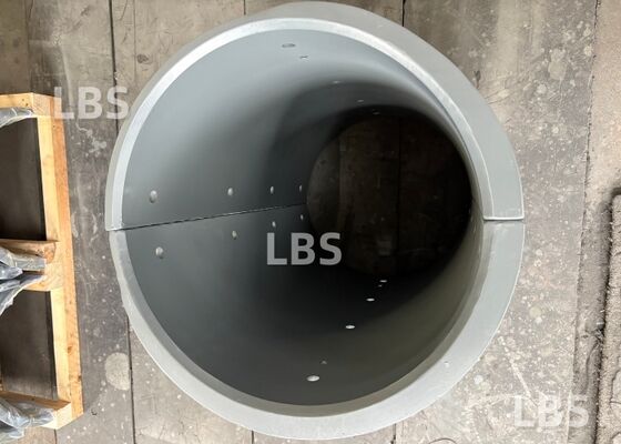 Left-Handed 80° Split Lebus Groove Rope Drum Sleeve LBS Sleeve for 26mm Wire Rope