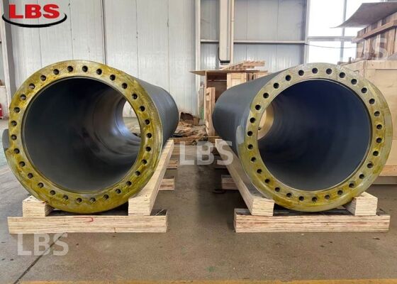 Q355B Steel LBS Grooved Drum Left- or Right-Handed 80° Epoxy Primer Coated Offshore Main Winch Drum 