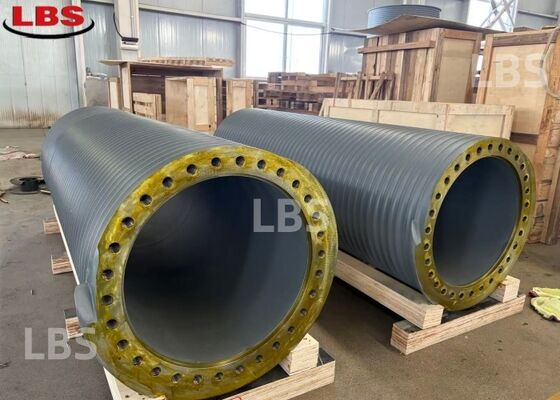 Q355B Steel LBS Grooved Drum Left- or Right-Handed 80° Epoxy Primer Coated Offshore Main Winch Drum 