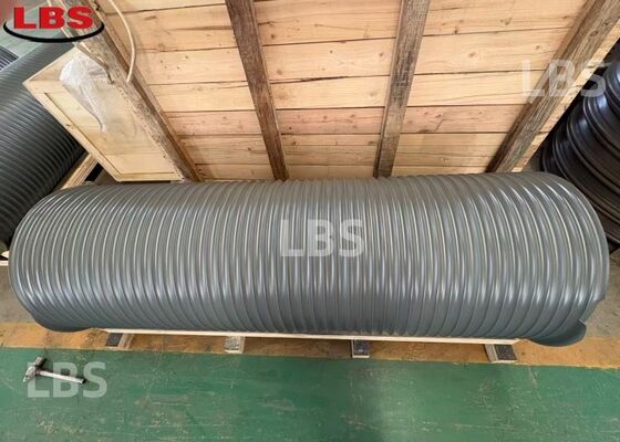 Q355B Steel LBS Grooved Drum Left- or Right-Handed 80° Epoxy Primer Coated Offshore Main Winch Drum 
