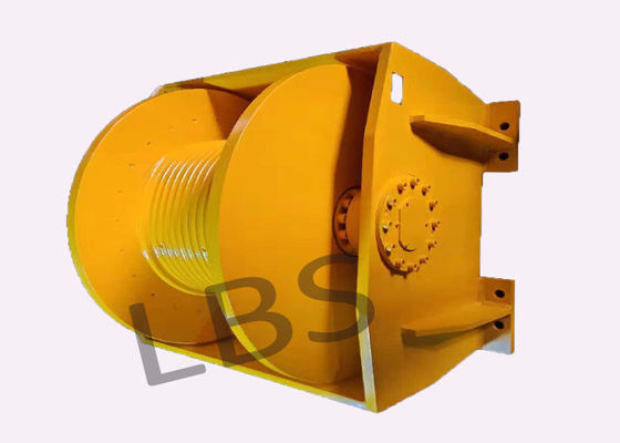 Engineering 10Ton Hydraulic Crane Winch Single Rope Tension