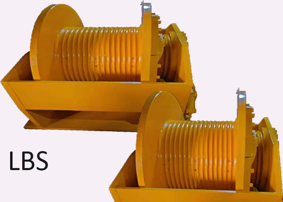 Engineering 10Ton Hydraulic Crane Winch Single Rope Tension