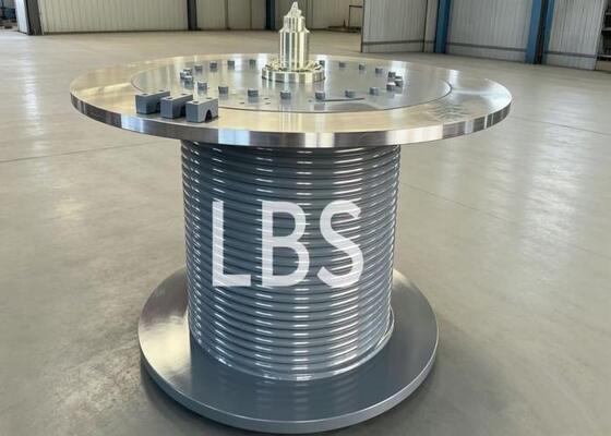 Double Fold Lebus Groove Winch Drum Q355D Left-Hand 60°