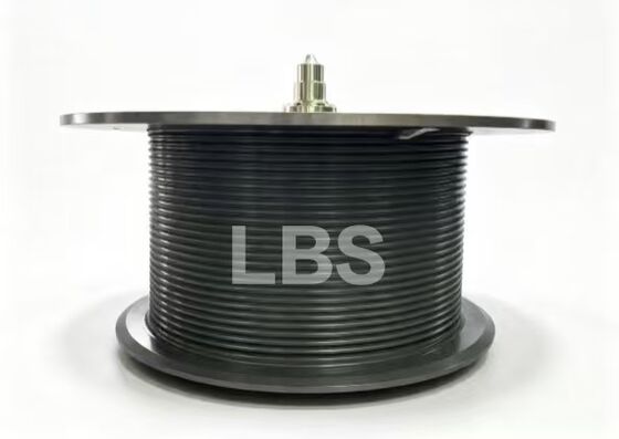 Double Fold Rope Groove Luffing Drum Q355D Steel Right‑hand 40° For Lifting