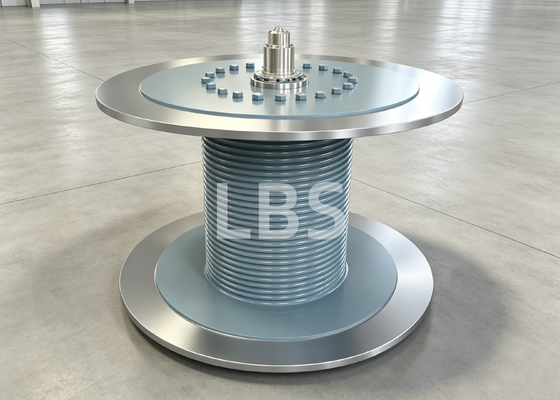 Custom Lebus Double‑Folded Rope Grooved Drum for Hydraulic Winch