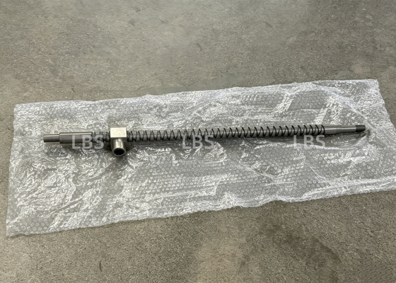 High‑Strength C45 Steel Drive Shaft With DIN5482 External Involute Spline TR80×16 Power Screw For Heavy‑Duty Winch Transmission