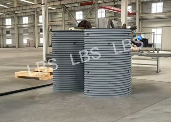 Bolt Connection Drum Sleeve Lebus Grooved Zinc Rich Epoxy Primer