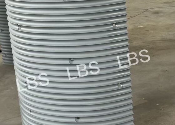Bolt Connection Drum Sleeve Lebus Grooved Zinc Rich Epoxy Primer