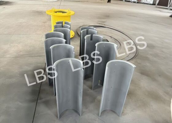 Plug Welding Drum Sleeve 16.68mm Pitch Rope Entry Through Drum Zinc Rich Primer For Lifting Equipment