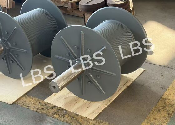 For 12mm Wire Rope Lebus Drum 60° Left Hand Stress Relieved Deburred Primer Coated