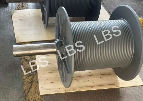 For 12mm Wire Rope Lebus Drum 60° Left Hand Stress Relieved Deburred Primer Coated