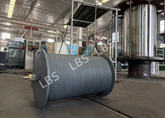 Three-layer Wound Right-hand Spiral Groove Cable Drum