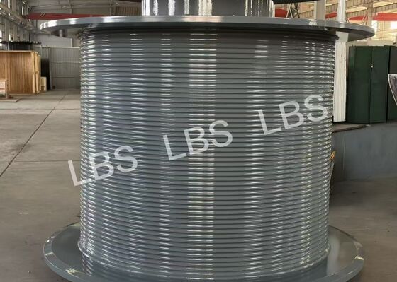 LBS Lebus Drum Φ18 Wire Rope 5 Layers 45° Right Hand Groove