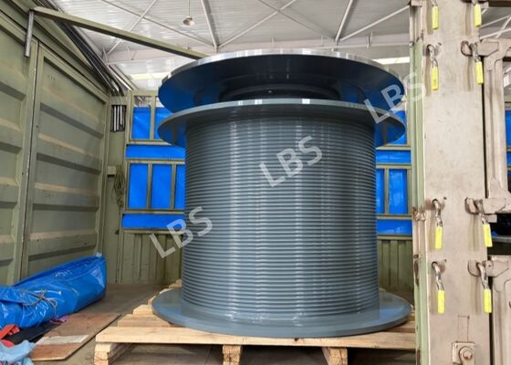 Q355D Split Lebus Winch Drum, Multi-layer Wire Rope Neat Arrangement, Anti-rope Biting