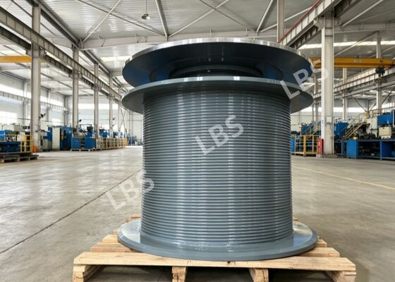 Q355D Split Lebus Winch Drum, Multi-layer Wire Rope Neat Arrangement, Anti-rope Biting