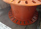 Yellow SS304 LBS Grooved Drum With Lightening Holes 400mm Drum Length