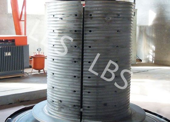 Marine Ship Crane Carbon Steel Split Sleeve Special Type Rope Grooves