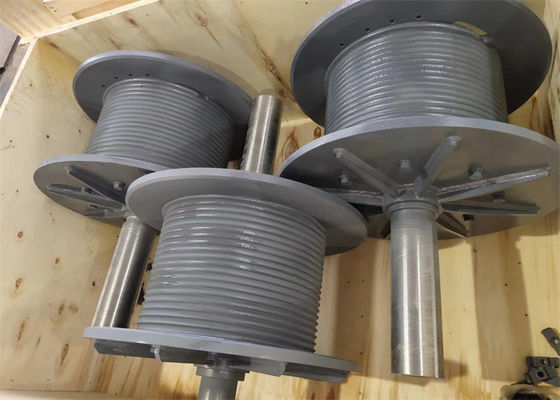 Lebus Grooved Drum Wire Rope Drum For Winding Rope